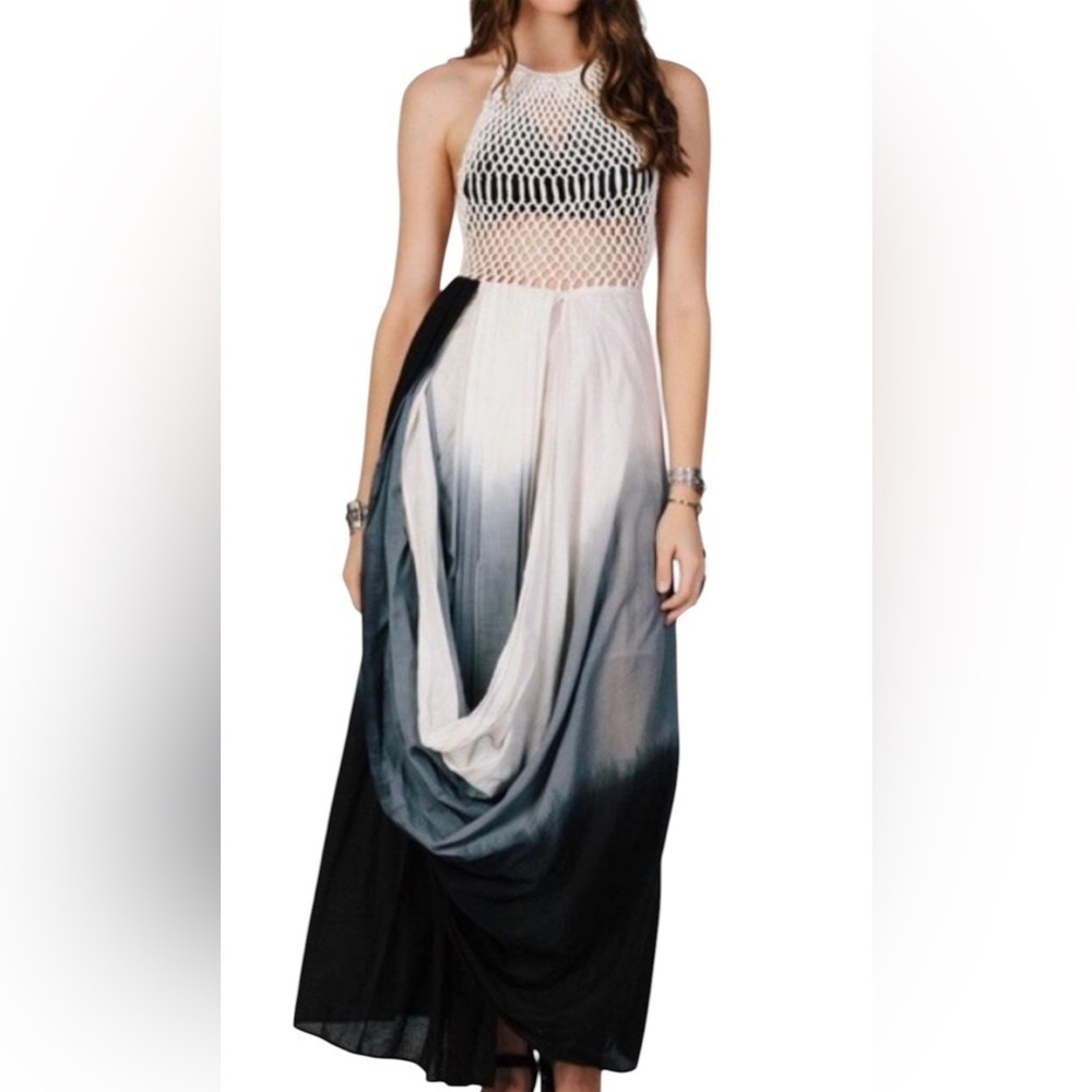 Raga Multicolor 100% Cotton Maxi Dress Size Small. H32